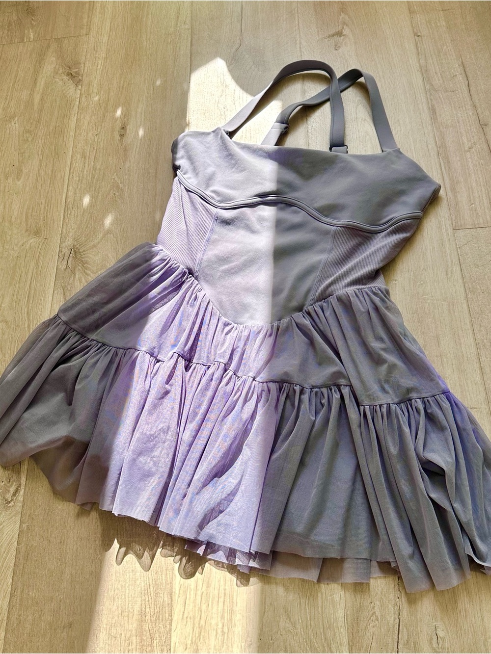 Popflex Corset Pirouette Dress in Blue Mist